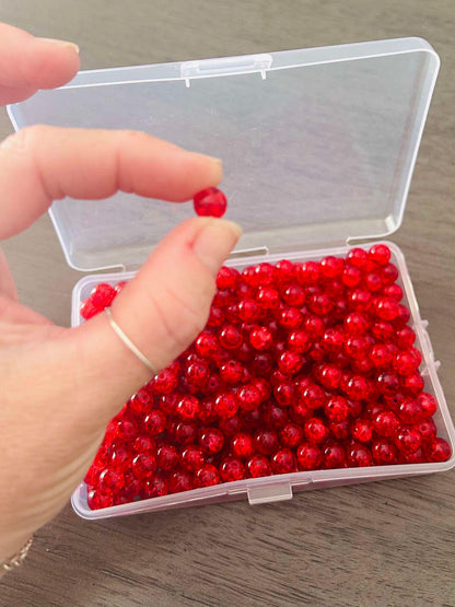 Trendy Trucker Hat Chains, trucker hat accessories, Hat Chains, Red Beads