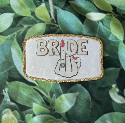 Bride Patches- Sassy Bride- Ring Finger- Wedding Patches