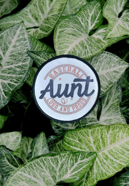 Baseball Patches- Sublimation- Iron On- Baseball Grandma Loud and Proud- Baseball Aunt Loud and Proud- Baseball Grandpa Loud and Proud