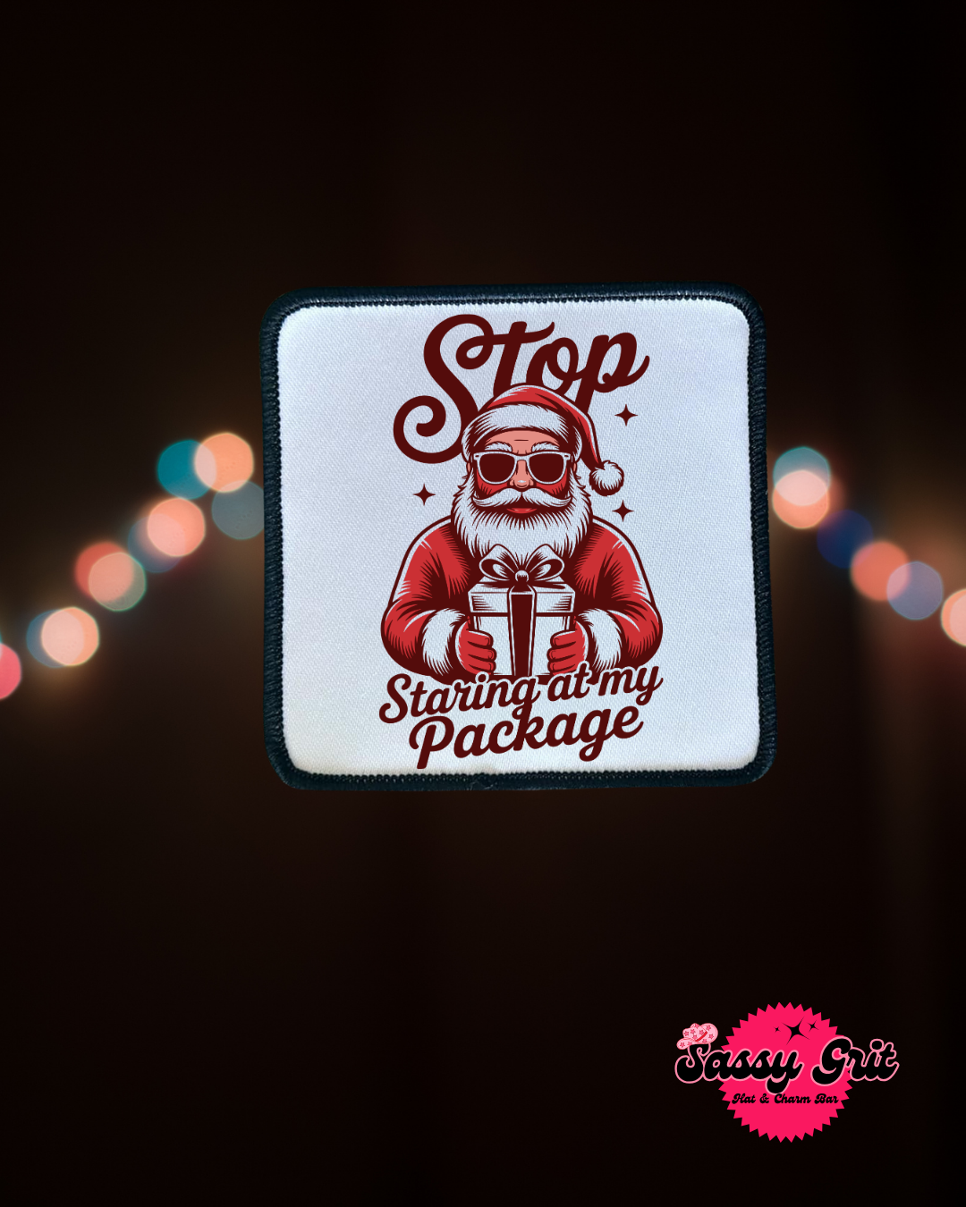 Christmas Patches- Sassy Patches- Holiday- Santa- Retro- Sublimation- Iron On