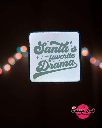 Christmas Patches- Sassy Patches- Holiday- Santa- Retro- Sublimation- Iron On