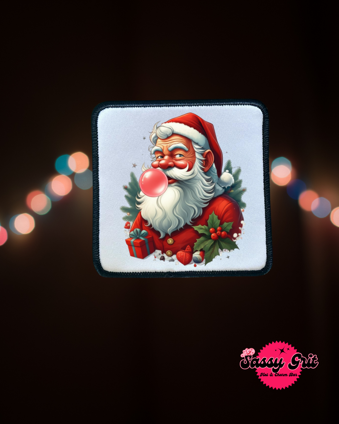 Christmas Patches- Sassy Patches- Holiday- Santa- Retro- Sublimation- Iron On