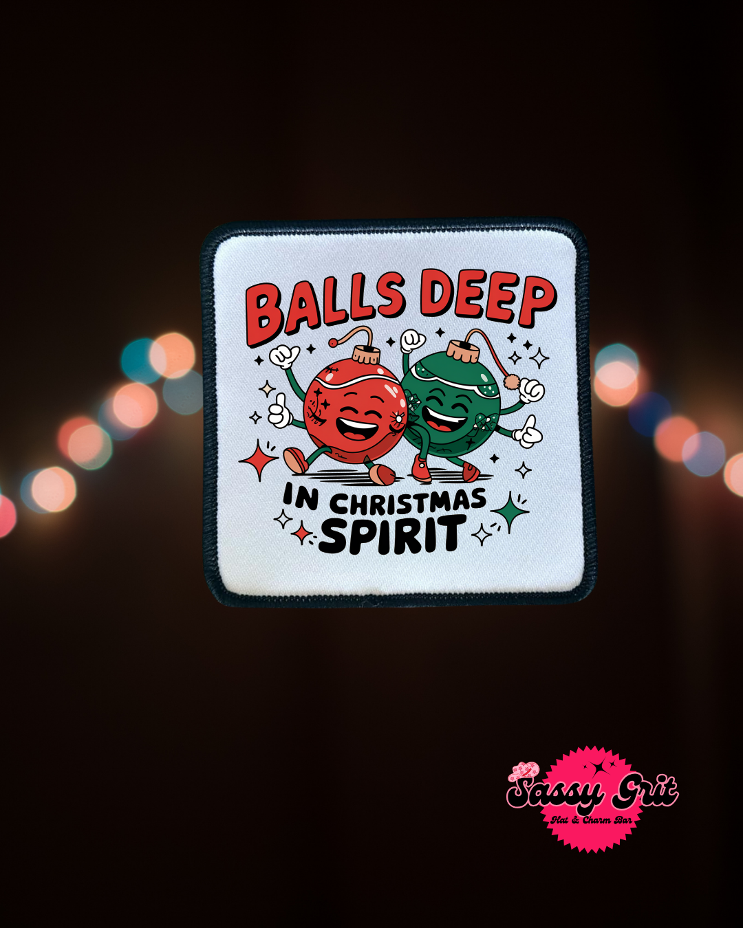 Christmas Patches- Sassy Patches- Holiday- Santa- Retro- Sublimation- Iron On