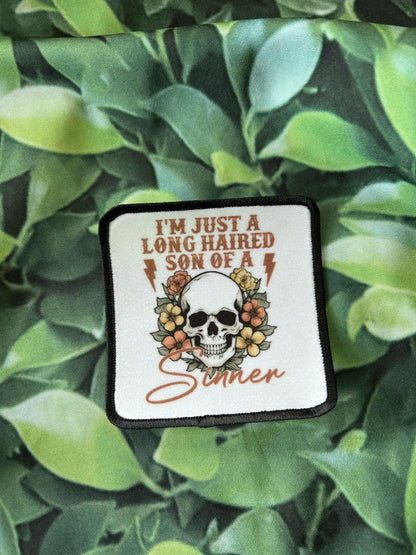 Jelly Roll Patches- Long Haired Son of a Sinner- Losers Club- Save Me- Country Music- Country Artist- Trucker Hats- Custom Patches- Iron On