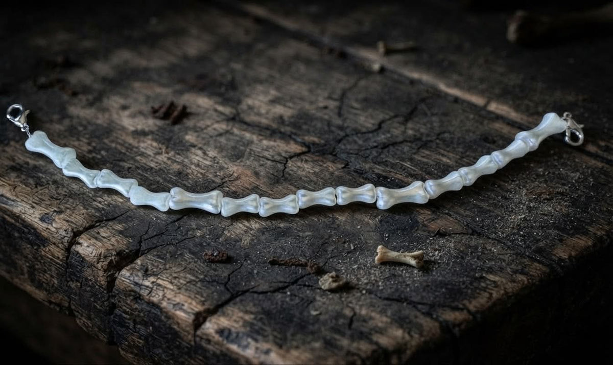 Halloween Trucker Hat Chain- Bones- Skeleton