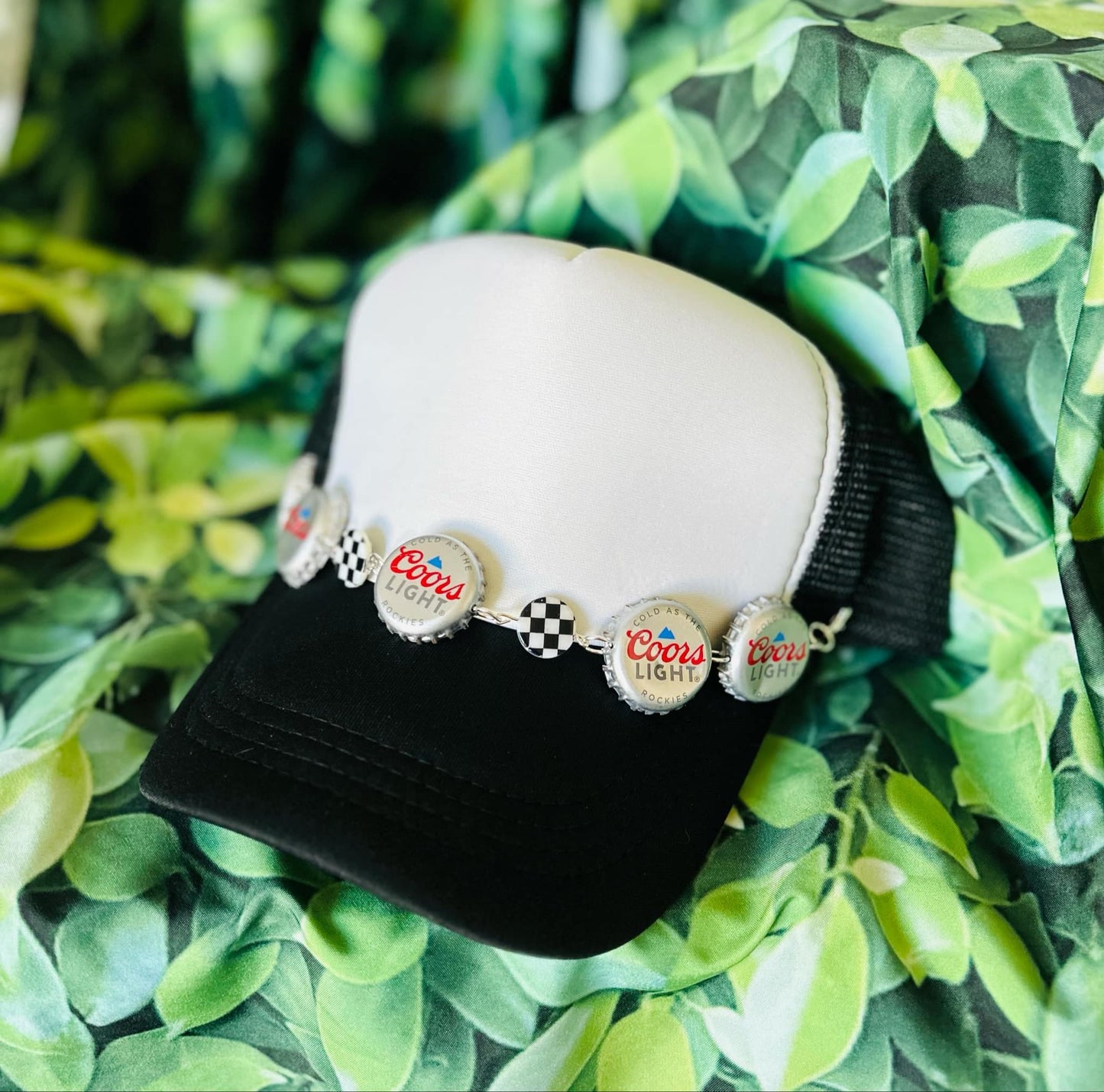 Hat Chains- Trucker Hat Chains- Beer Cap Hat Chains- 8 Ball- Trendy Trucker Hats- Handmade- Custom- Trucker Hats