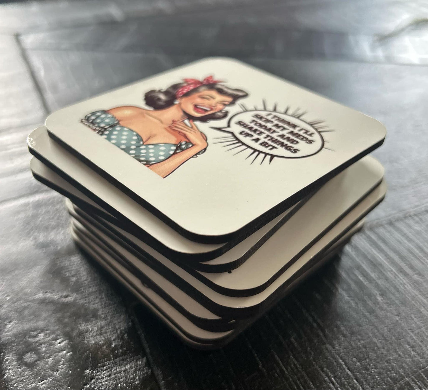 Sassy Magnets- Fridge Magnets- Retro Girls- Pin Ups- The Hell I Won't- Consider Zipping It- I'm Just A Girl