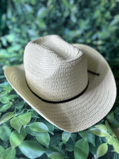 Straw Cowgirl Hat- Create Your Own!- Boho Cowgirl Hat- Cowboy Hat- Straw Hat- Straw Sun Hat- Summer Hat- Trendy Hats