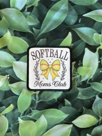 Softball Patches- Softball Mom- Softball Moms Club- Loud and Proud Softball Aunt- My Favorite Softball Player- Sublimation- Iron On