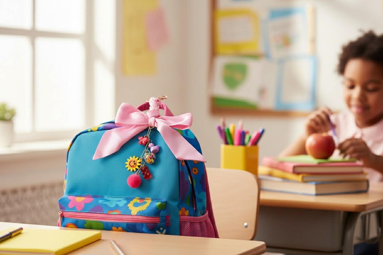 Keychains- Silk Bow- Charms- Backpack Charms- Purse Chains