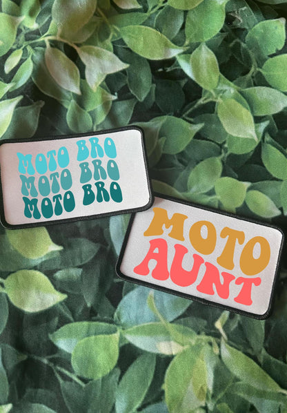 Moto Patches! Trucker Hat Patches- Custom Patches- Racing Patches- Moto Mom- Moto Aunt- Sassy Patches- Iron On- Sublimation