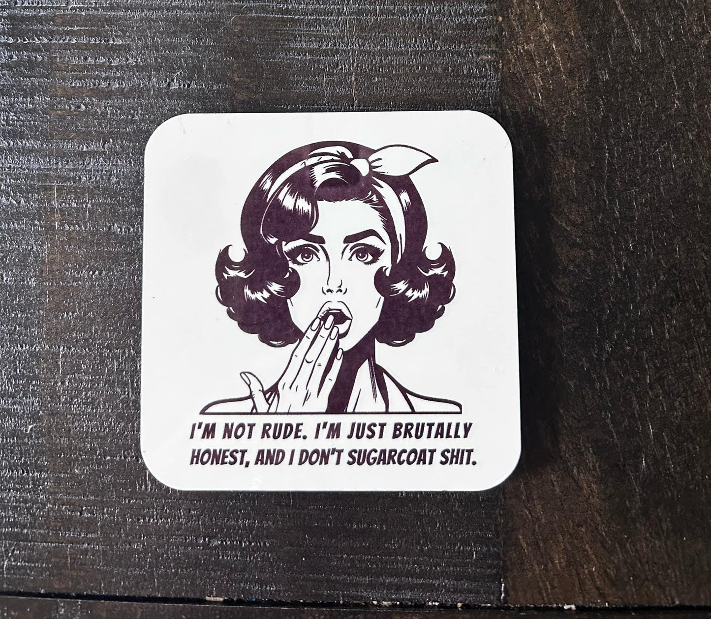 Sassy Magnets- Fridge Magnets- Retro Girls- Pin Ups- The Hell I Won't- Consider Zipping It- I'm Just A Girl