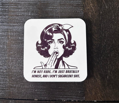 Sassy Magnets- Fridge Magnets- Retro Girls- Pin Ups- The Hell I Won't- Consider Zipping It- I'm Just A Girl