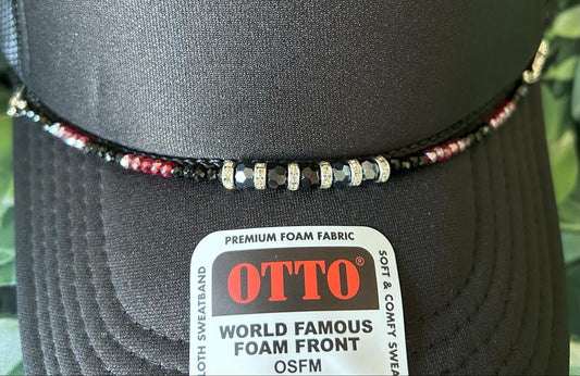 Crystal & Bling Trucker Hat Chain! Trucker Hat Chains- Hat Chains- Crystal Beads- Bling