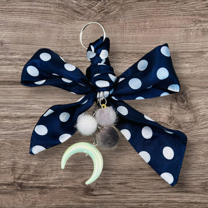 Keychains- Silk Bow- Charms- Backpack Charms- Purse Chains