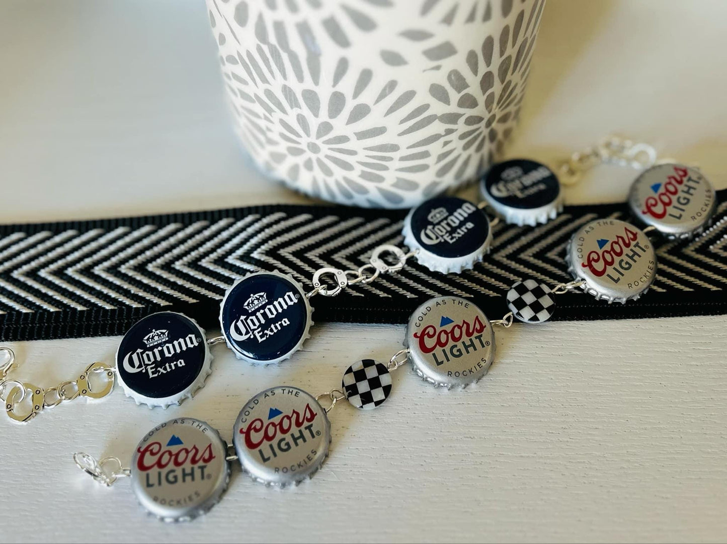 Hat Chains- Trucker Hat Chains- Beer Cap Hat Chains- 8 Ball- Trendy Trucker Hats- Handmade- Custom- Trucker Hats