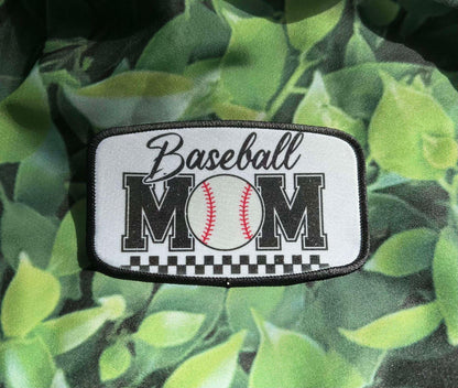 Baseball Mama Patches- Loud and Proud Sports Moms- Patches- Sublimation Patches- Trucker Hat Patches- Custom Patches- Baseball Patches- Iron