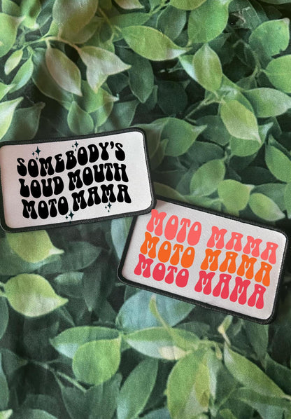 Moto Patches! Trucker Hat Patches- Custom Patches- Racing Patches- Moto Mom- Moto Aunt- Sassy Patches- Iron On- Sublimation