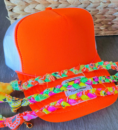 Bandana Trucker Hat Chains - All Colors & Designs- Neon- Camo