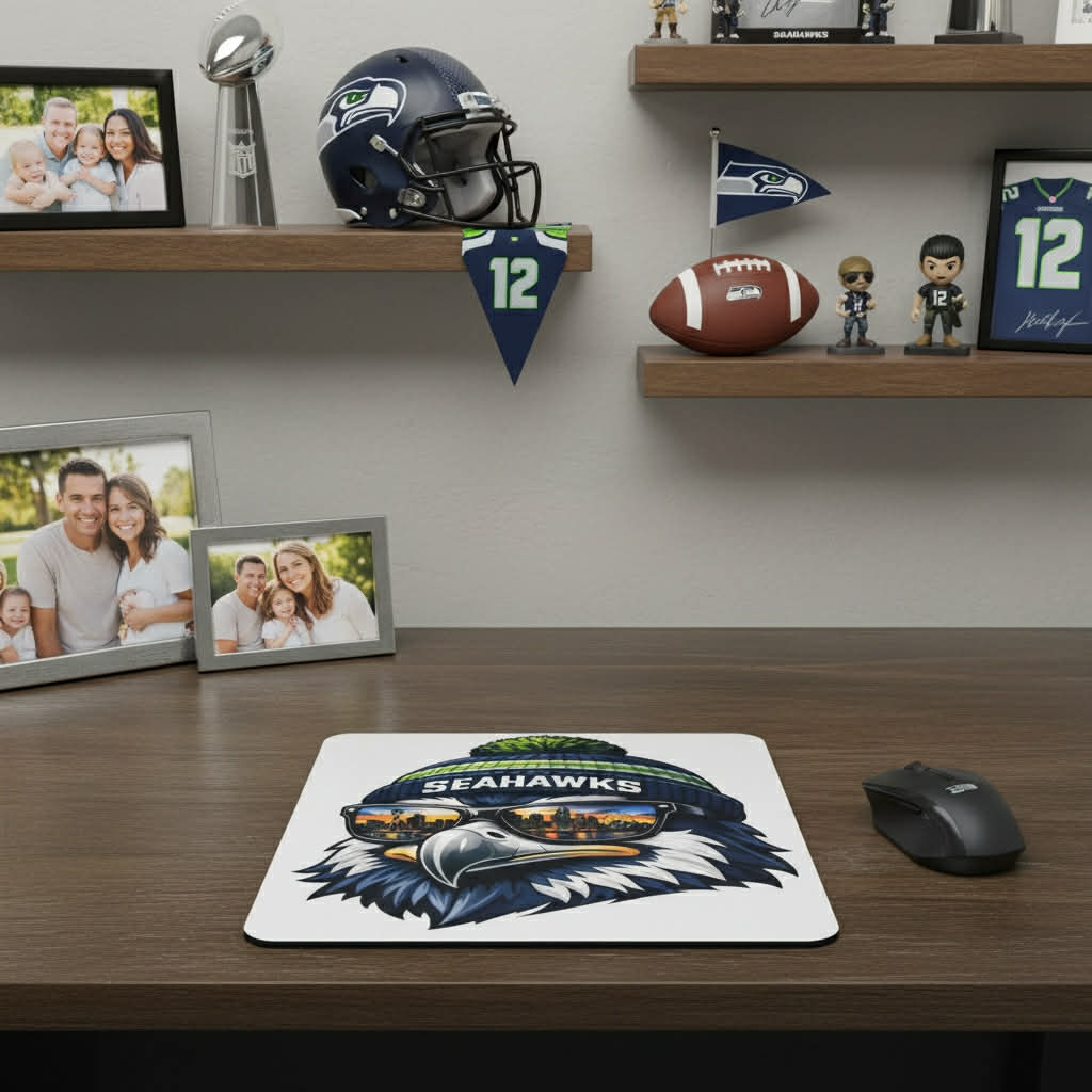 SEAHAWKS! Grab A Custom Mouse Pad...Must Have For The Office!