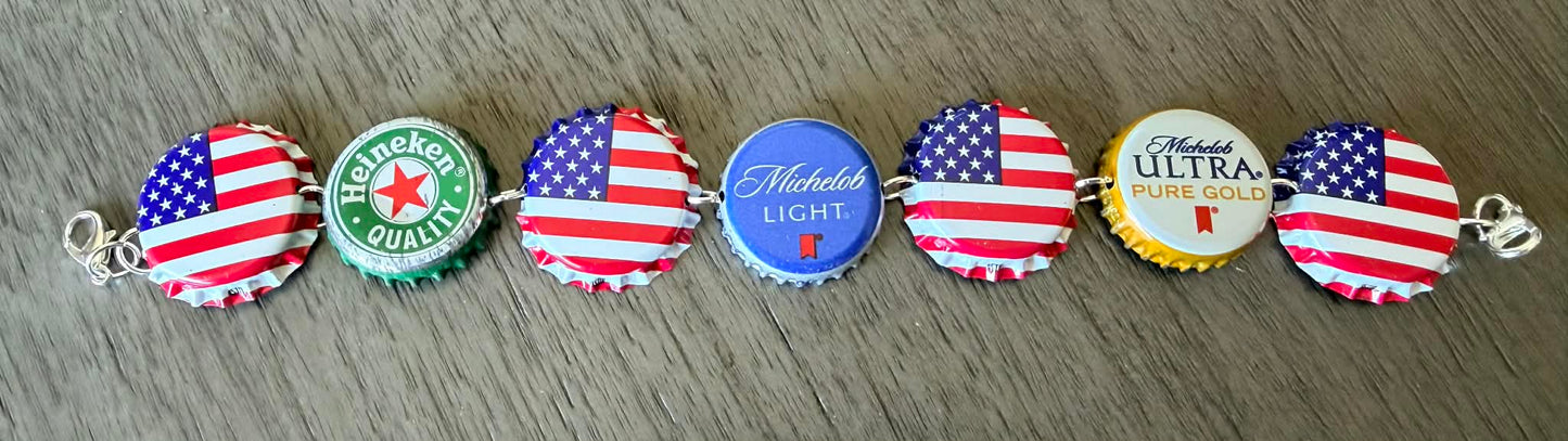 Red, White & Blue Hat Chain Collection- 4th of July- Trucker Hat Chains