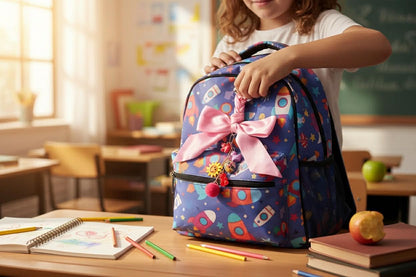 Keychains- Silk Bow- Charms- Backpack Charms- Purse Chains