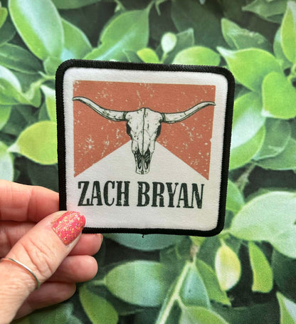 Hardy- Zach Bryan- Patches- Hat Patches- Trucker Hat Patches- Custom Patches- Country Singers- Country- Rock-n-roll- Iron On
