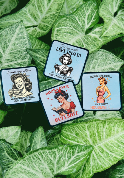 Sassy Patches- Trucker Hats- Custom Patches- Retro- Sassy- Trucker Hat Patches- Jean Jacket Patches- Iron On- Sublimation