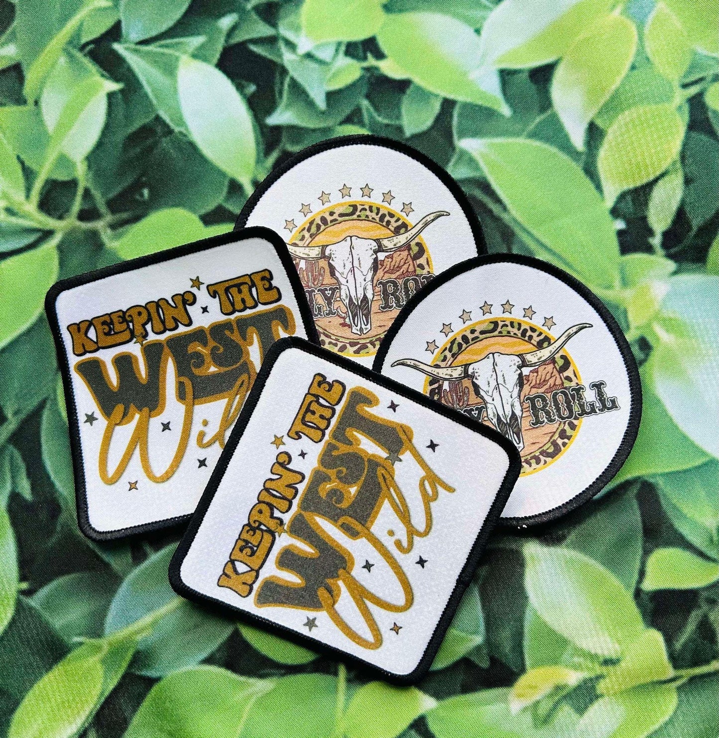 Jelly Roll- Patches- Iron On- Hat Patches- Trucker Hat- Jean Jacket- Jelly Roll Patch- Country Singer- Keepin' The West Wild