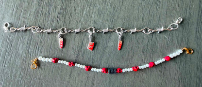 Halloween Trucker Hat Chain- Skulls- Bling