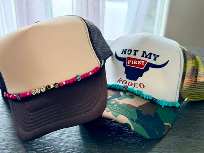 Country Girl Hat Chains- Country- Turquoise- Custom Chains- Trucker Hat Chains
