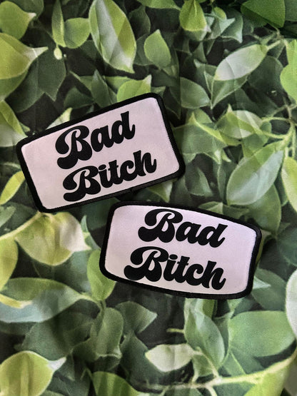Bad Bitch -Sublimation Patch- Trucker Hat Patch- Patches- Custom Patches- Iron On