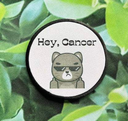 F*CK Cancer- Patches- Hey, Cancer- Her Fight Is Our Fight- Custom Patches- Iron On- Sublimation- Trucker Hat Patches