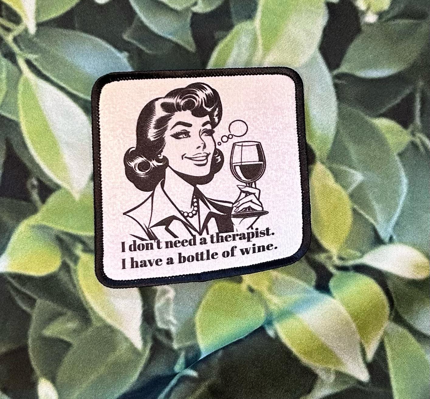 Sassy Patches! Sublimation- Funny Patches- Hat Patches- Retail Therapy Is Cheaper- I'm Not Old I'm Vintage- I Don't Need a Therapist