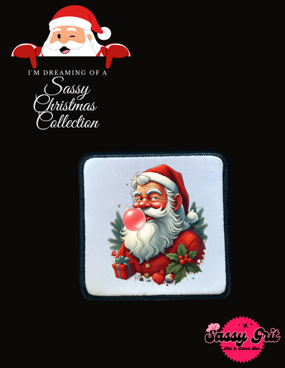 Christmas Patches: Sassy & Fun, 2.5in Square, Iron-On
