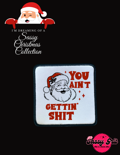 Christmas Patches: Sassy & Fun, 2.5in Square, Iron-On