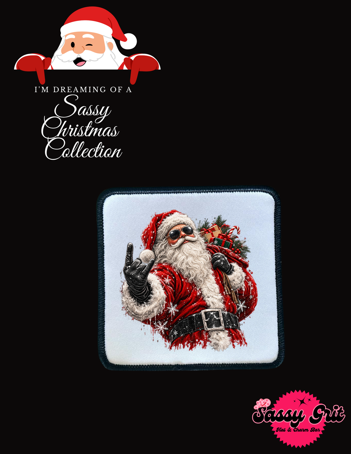 Christmas Patches: Sassy Christmas Collection, 2.5in Square