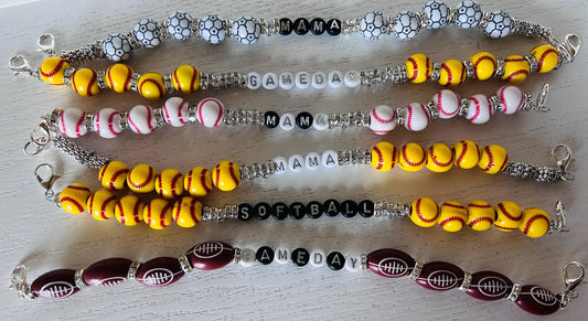 Personalized Sports Hat Chain: Baseball, Softball, Football, Soccer, Basketball