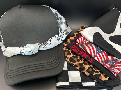 One Knot Bandana Trucker Hat Chain: Handmade Hat Accessory