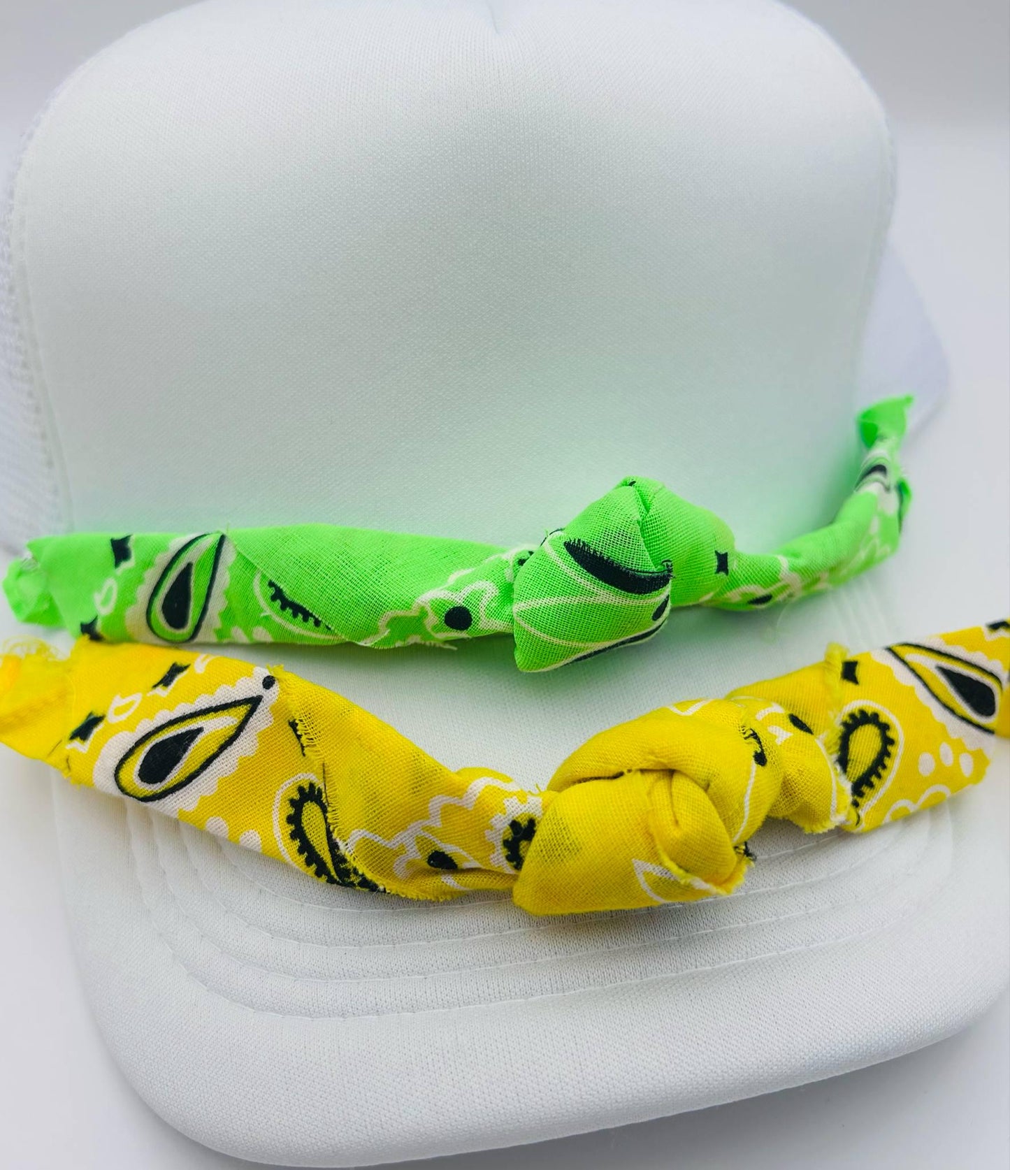 One Knot Bandana Trucker Hat Chain: Handmade Hat Accessory