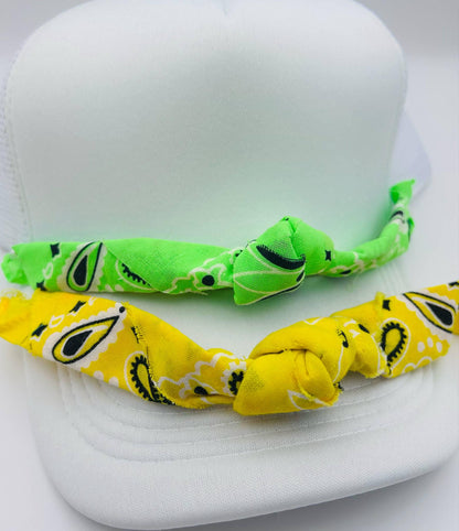 One Knot Bandana Trucker Hat Chain: Handmade Hat Accessory