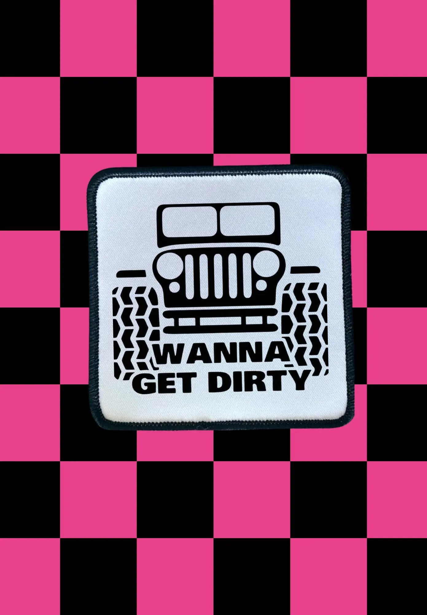 Off Roadin' Sublimation Patch: Jeep Rebel Iron-On Applique