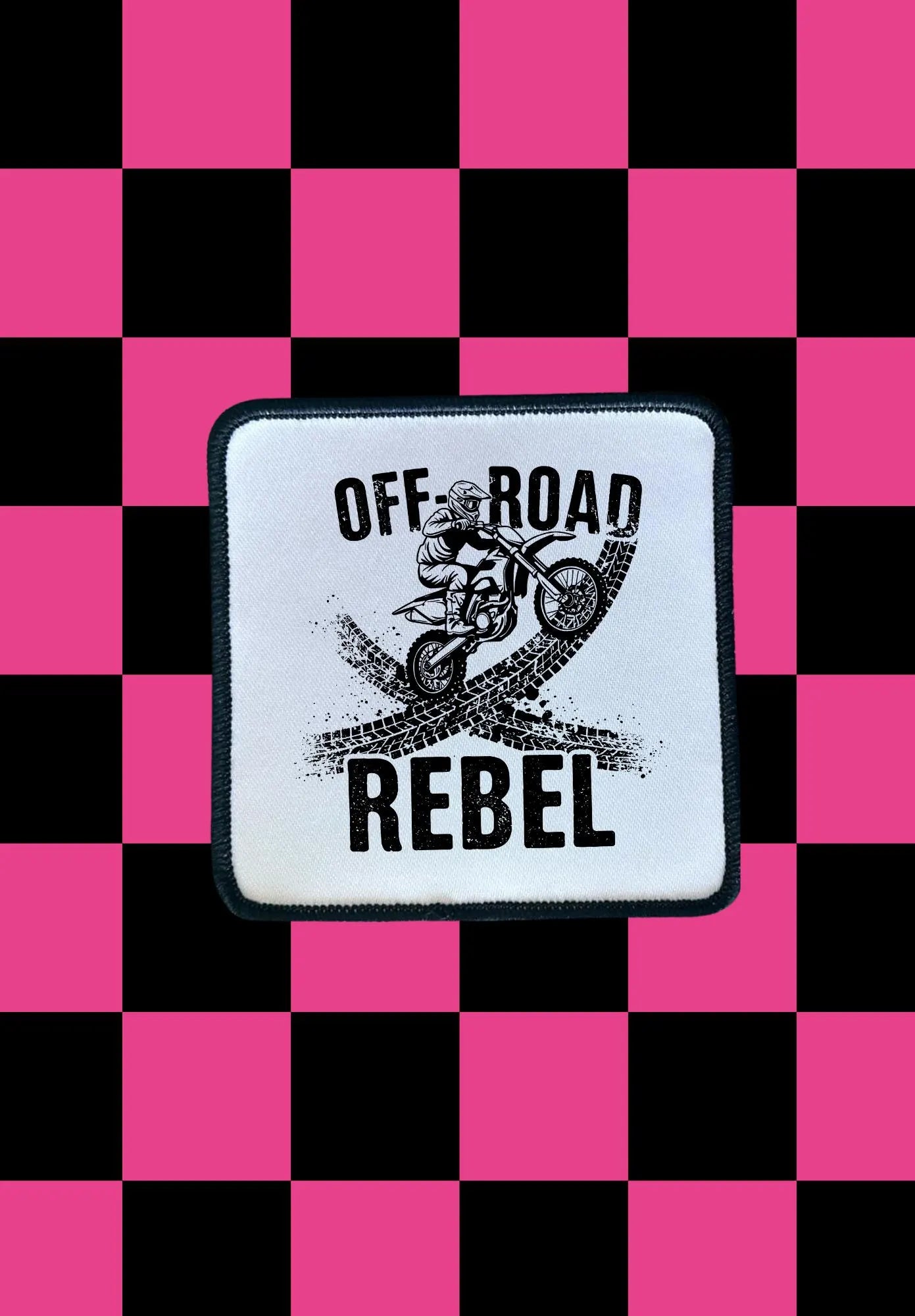 Off Roadin' Sublimation Patch: Jeep Rebel Iron-On Applique