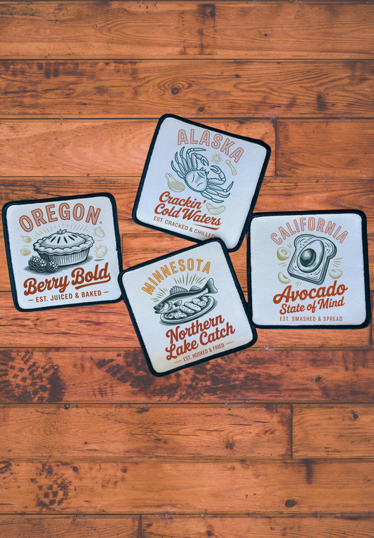 State Pride Iron On Patch – Sublimation Souvenir, Hat or Jacket