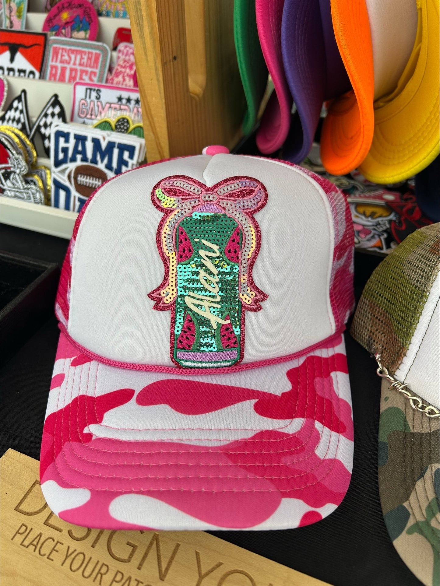 Alani Trucker Hat- Custom Hats- Popular New Energy Drink-